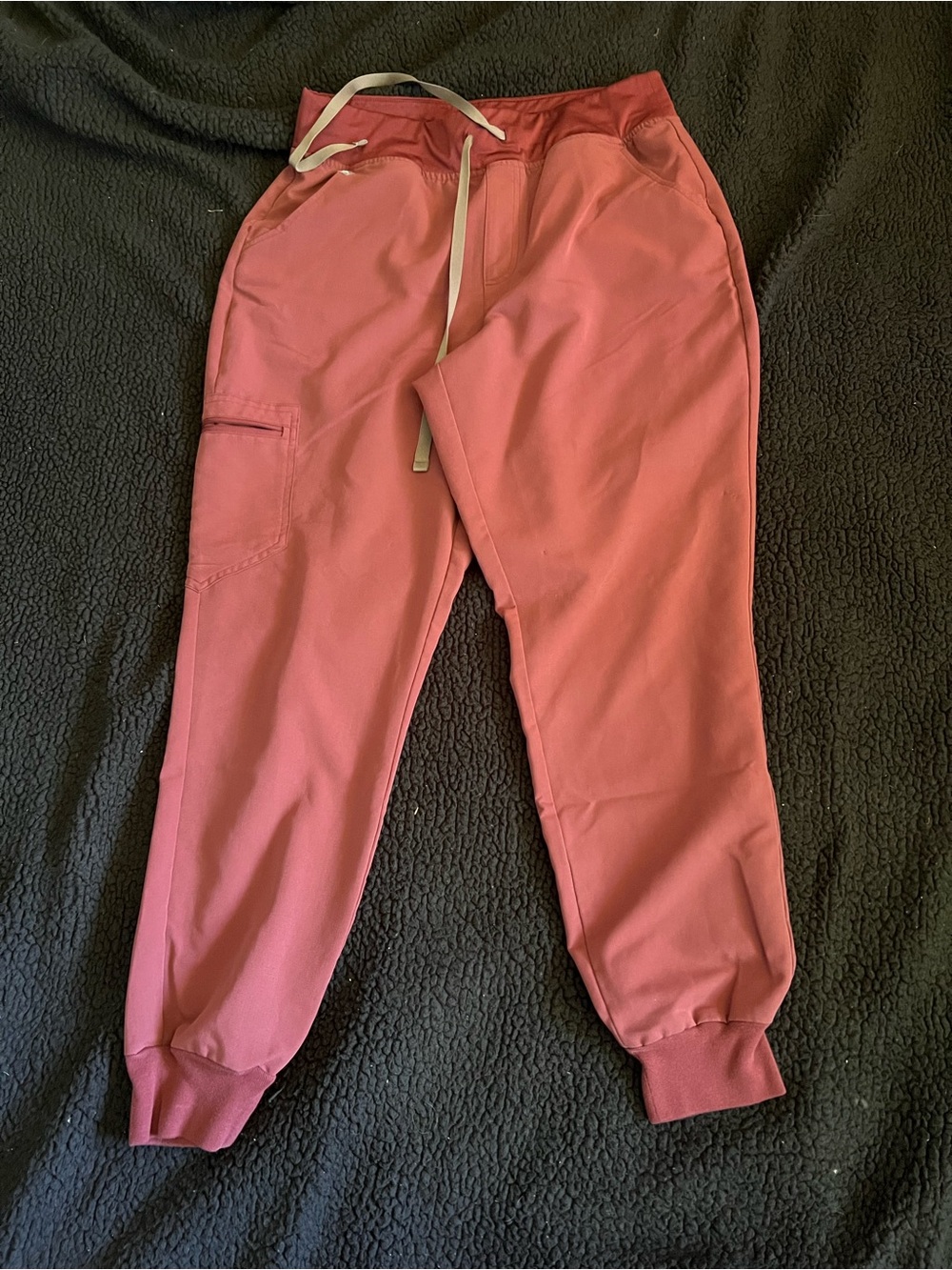 Figs Rose Pink Women's Jogger Sweatpants with Drawstring
